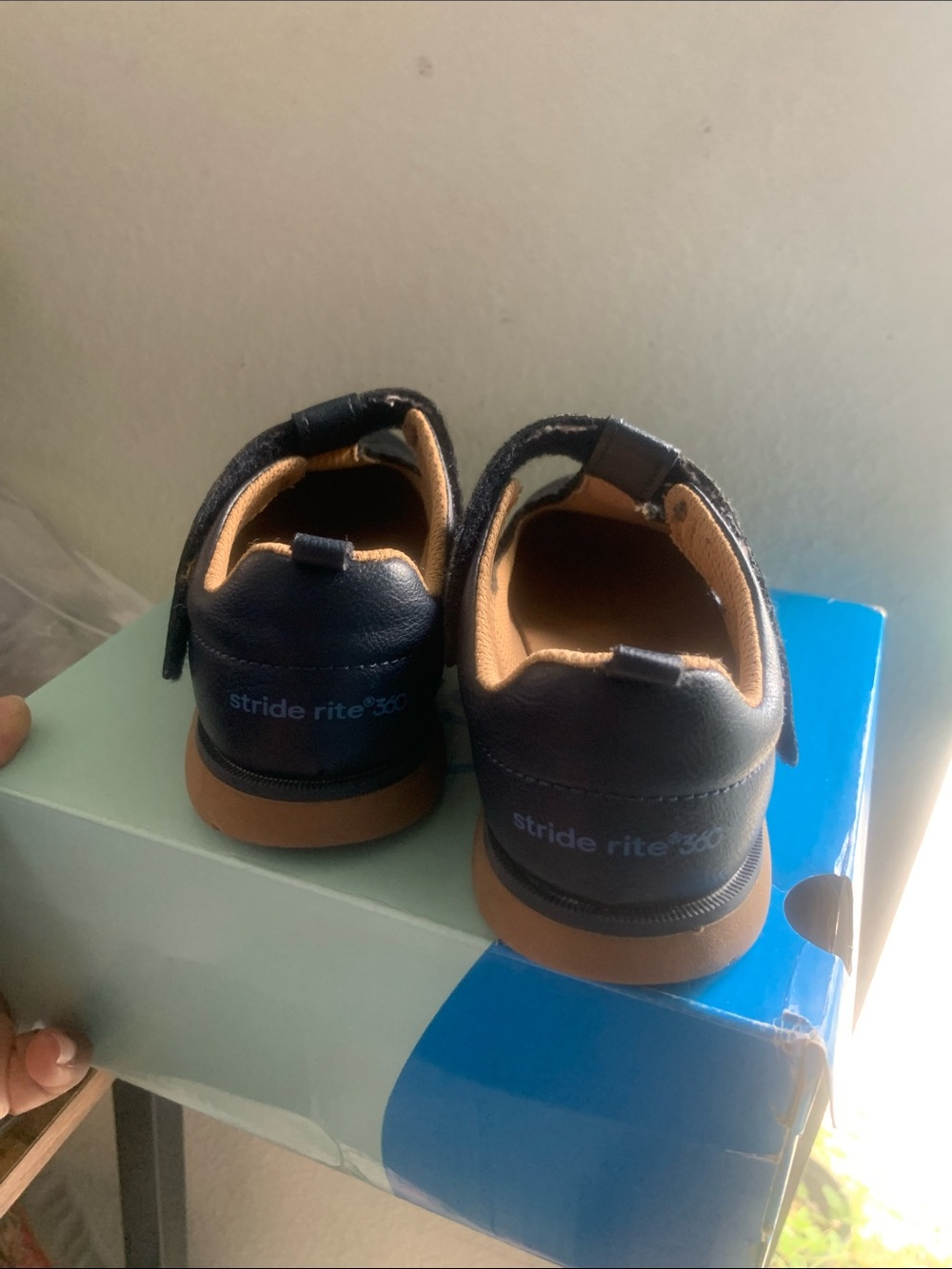 Stride Rite Navy T-Strap Mary Jane Shoes for Kids - Picture 4 of 7